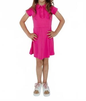 NEW B.RIGHT short sleeve polo dress in hot pink